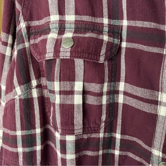 Duluth Trading Co. Plaid Flannel Fleece Lined Jacket - Picture 6 of 11